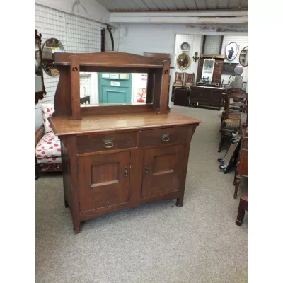 Antikes britisches Arts & Crafts Sideboard Eiche ca 1900