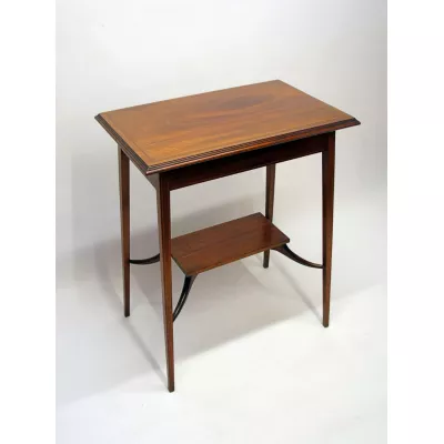 Edwardianischer antiker Mahagoni Beistelltisch ca 1890