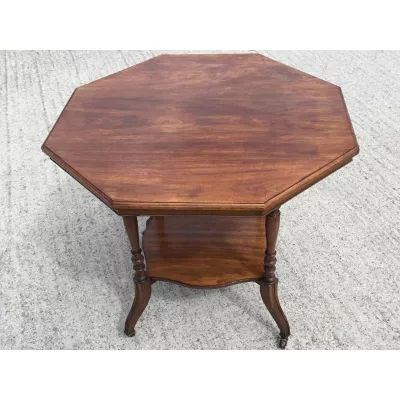 Antiker britischer Massivholz Tisch ca 1890