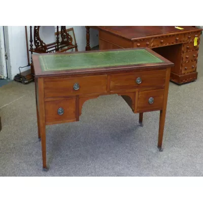 Antiker edwardianischer Mahagoni Schreibtisch britisch ca 1890