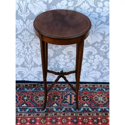 Edwardianischer antiker Mahagoni Beistelltisch britisch ca 1890