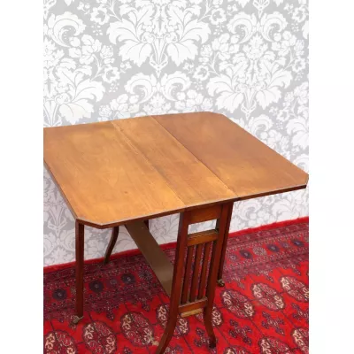 Antiker britischer Mahagoni Beistelltisch Sutherland edwardianisch ca 1890