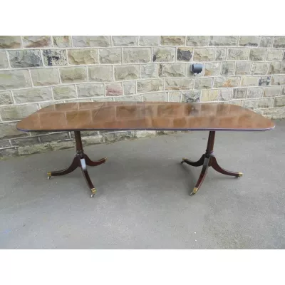 Antiker britischer Regency Mahagoni Esstisch ca 1900