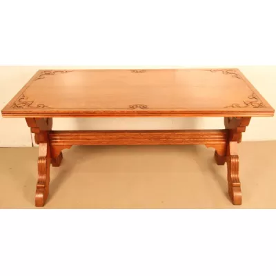 Antiker britischer Eichen Esstisch ca 1890