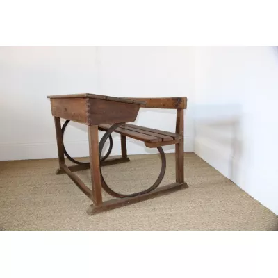 Französischer Antiker Schultisch ca. 1940
