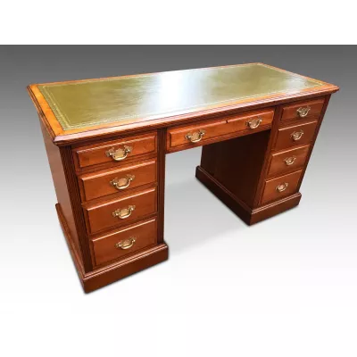 Edwardianischer Antiker Mahagoni Schreibtisch englisch ca. 1900