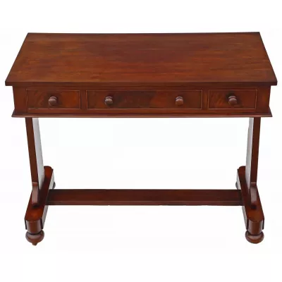 Antiker Viktorianischer Mahagoni Schreibtisch englisch ca. 1860 