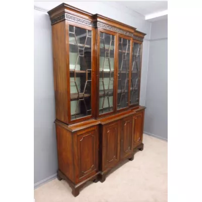 Viktorianischer Mahagoni Bücherschrank antik englisch ca 1870