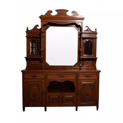 Edwardianisches antikes Eichen Sideboard englisch ca 1890