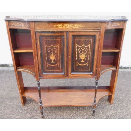 Edwardianisches antikes Palisander Sideboard britisch ca 1890