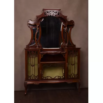Edwardianisches antikes Mahagoni Sideboard ca 1890