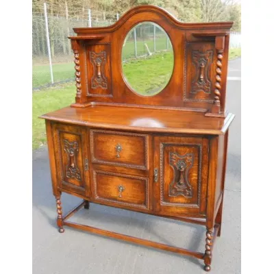 Antikes britisches Eichen Sideboard ca 1920