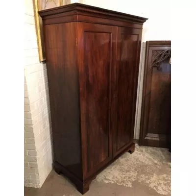Antiker edwardianischer Kleiderschrank Mahagoni englisch ca 1890