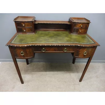 Edwardianischer Antiker Mahagoni Schreibtisch englisch ca. 1900