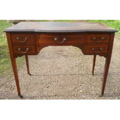 Edwardianischer Englischer Mahagoni Damenschreibtisch antik ca. 1900 