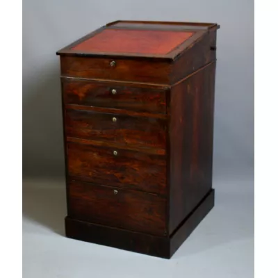 Regency Palisander Davenport Schreibtisch antik ca 1800