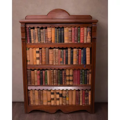 Edwardianisches Bücherregal Nussbaum antik ca.1890