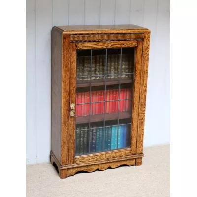 Antiker Massivholz Bücherschrank Eiche ca 1920