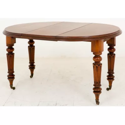 Viktorianischer Massivholz Esstisch antik ca 1860