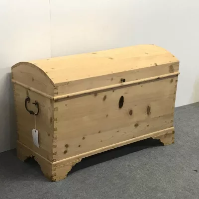 Kiefernholz Truhe Weichholz antik ca 1890