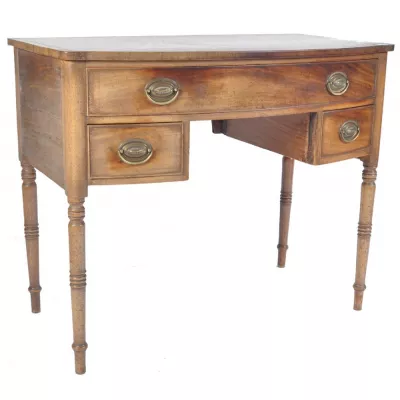 Georgianischer Mahagoni Kneehole Desk antik ca 1800