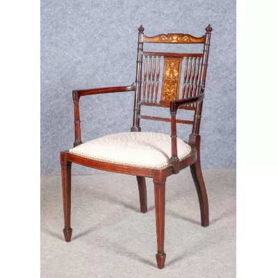 Feiner Edwardianischer Stuhl ca. 1910