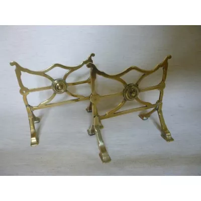 Paar Andironen andirons ca. 1900