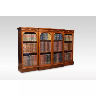 Bücherschrank mit Mahagoni-Intarsien