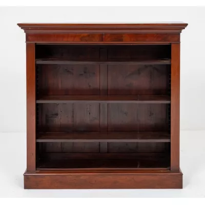 Offener Viktorianischer Mahagoni Bücherschrank