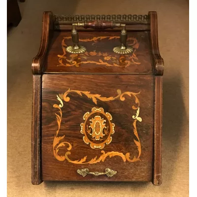 Purdonium antik mit Klappdeckel aus der viktorianischen Epoche