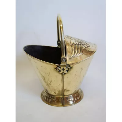 Coal scuttle Kupferkohlebehälter antik Kupfer ca. 1880