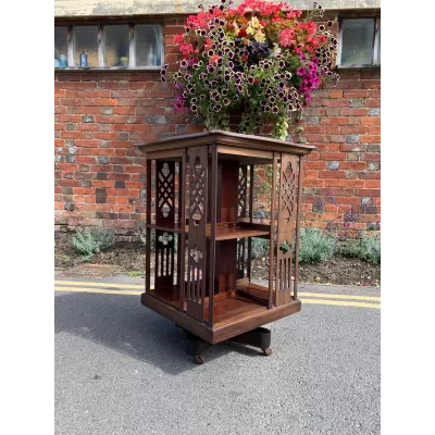 Bücherregal Bücherschrank Antik Massivholz Mahagoni Edwardianisch