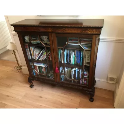 Antikes Bücherregal aus Mahagoni