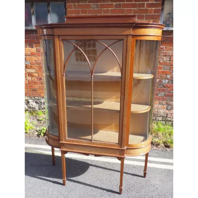 Edwardianische Mahagoni Vitrine antik ca 1900