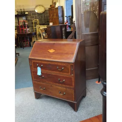 edwardian bureau, Sekretär, antik, Mahagoni 