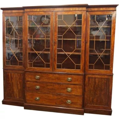 George iii Stil Bücherregal Bücherschrank antik Mahagoni Massivholz ca. 1850