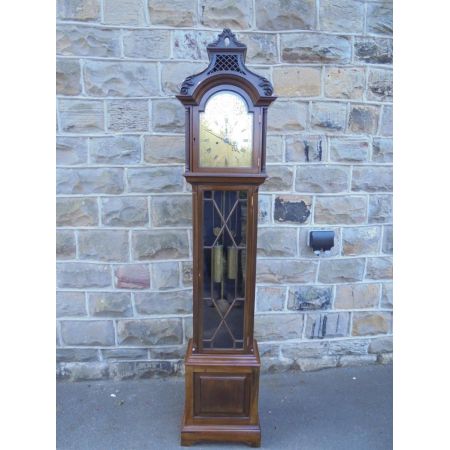 Longcase clock Langgehäuse Uhr antik Mahagoni Massivholz ca. 1900