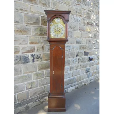 Langgehäuse Uhr walisisch antik Eiche Massivholz georgianisch