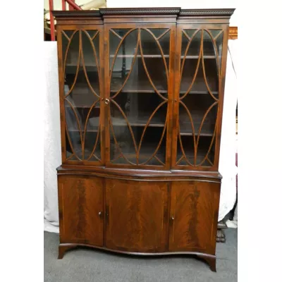 antiker Bücherschrank aus Mahagoni
