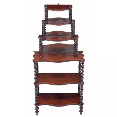 Massivholz Rosenholzschrank victorian antiker Bücherschrank ca. 1860