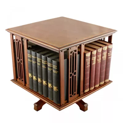 Bücherschrank Mahagoni, antiker Massivholzschrank ca. 1900