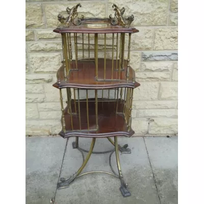 Victorian Bücherregal Mahagoni Massivholzschrank antik ca. 1900
