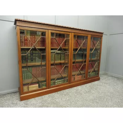 Edwardian Bücherschrank Mahagoni Massivholzregal antik ca. 1910