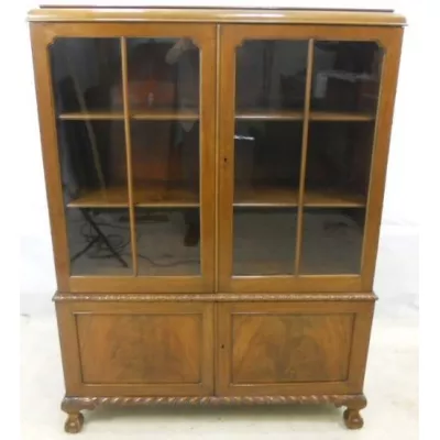 Schottisches Bücherregal Mahagoni Massivholzschrank antik von John Alexander von Aberdeen, ca. 1920