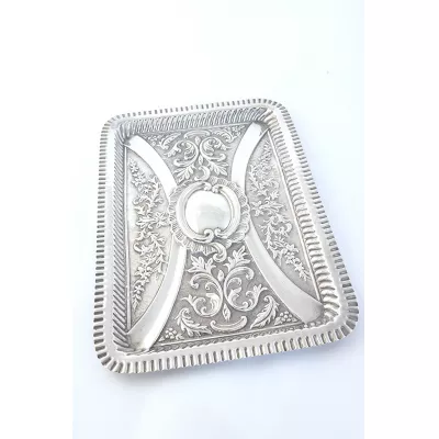 Antikes Sterling Silber Frisiertisch Tablett sterling silver dressing table tray edwardianisch ca 1902