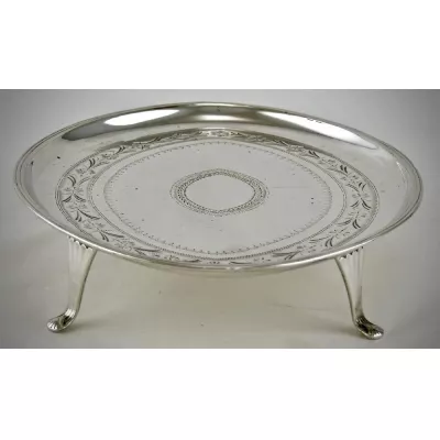 Ovaler George iii Teekannenständer antik 1789