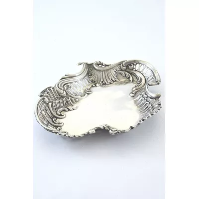 Antikes Silber Tablett / Pin Tray, Walker & Hall, 1917