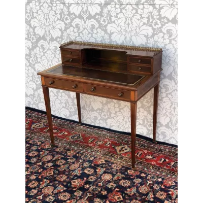 Antiker edwardianischer Lady Writing Desk Damenschreibtisch aus Mahagoni ca 1890