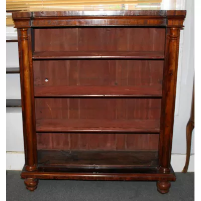 Antikes Open Bookcase / offenes Bücherregal aus Mahagoni, William IV, ca 19. Jh