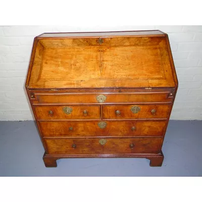 Walnuss Sekretär Massivholzschrank Antik Georgianische Eiche ca. 1750
